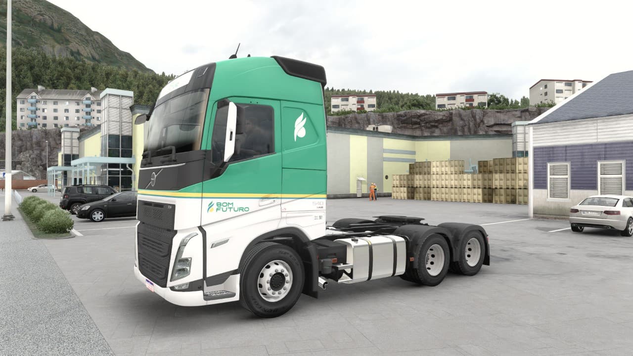 Skin Bom FuturoTransportes Volvo FH5 Tonho Nunes