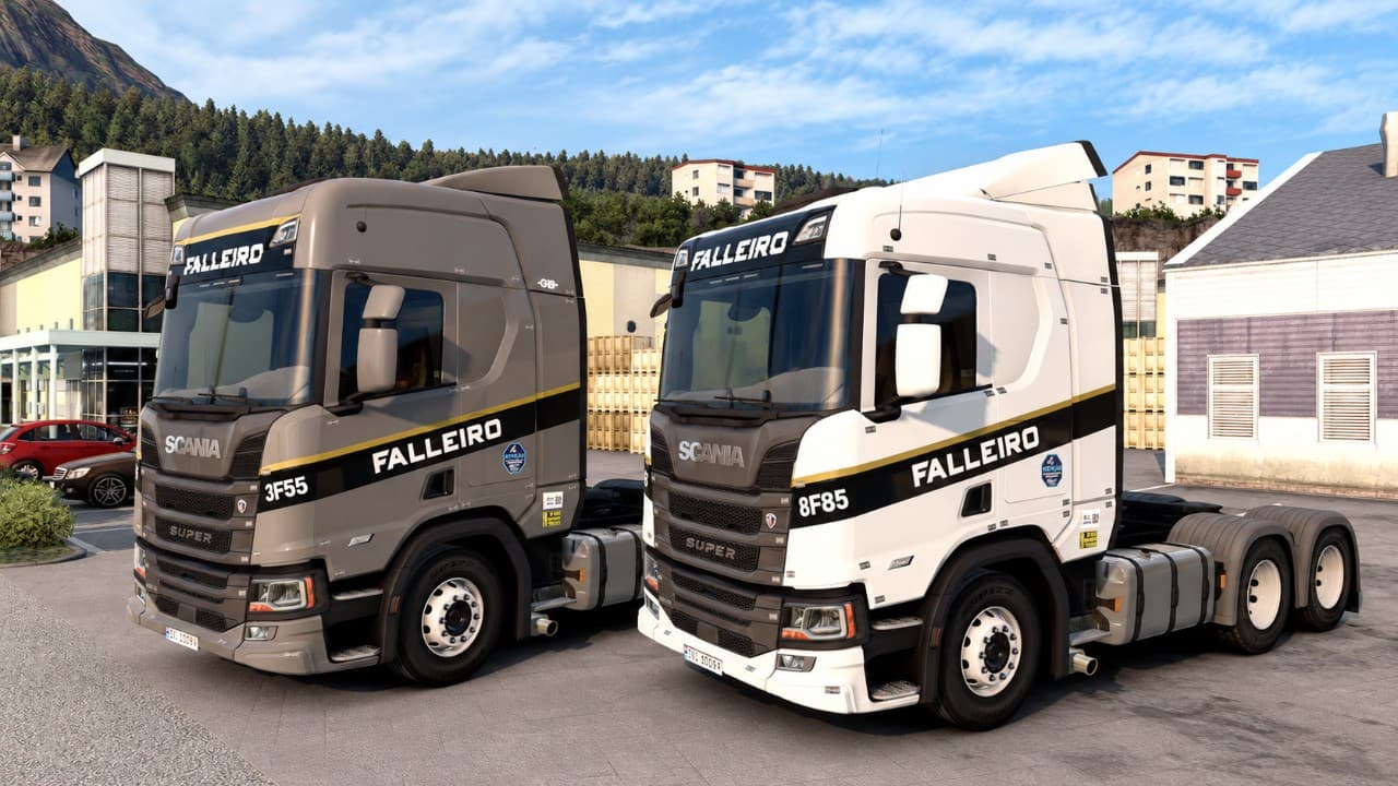 Skin Falleiro Transportes Scania NTG Tonho Nunes.