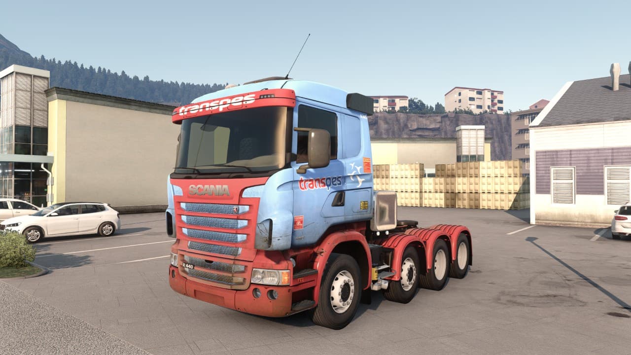 Skin Transpes Transportes Scania Série 5 RJL Tech Games