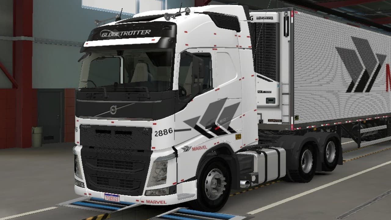 Skin Marvel Transportes - Volvo FH.