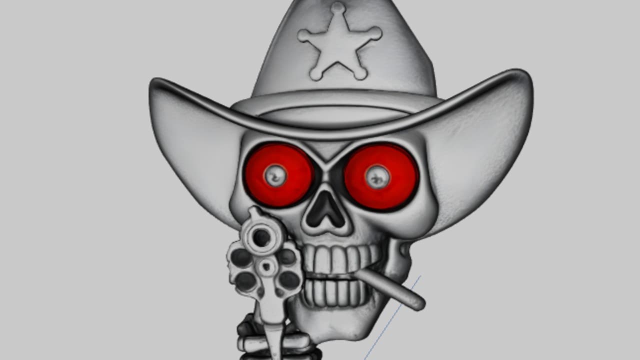 caveira cowboy