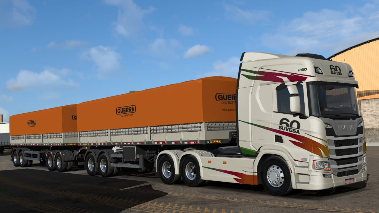 Scania 540plus+rodotrem guerra 2025