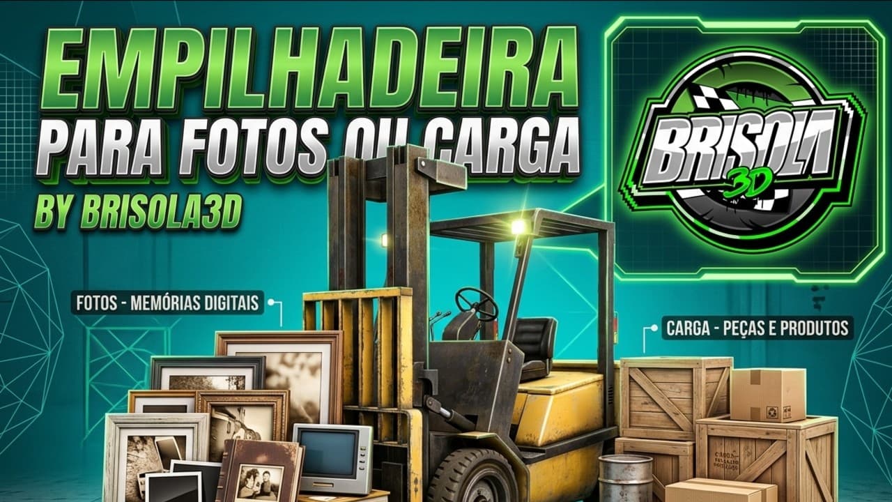 🚜 EMPILHADEIRA 3D — BRISOLA 3D